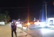 Patroli Shelter Mesuji Perketat Perbatasan pada Malam Hari