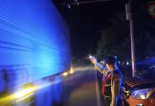 Patroli Malam Mesuji Siaga di Jalur Tol Simpang