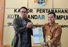 Sertijab Kepala Kantor Pertanahan Kota Bandar Lampung