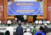 Tim Safari Ramadhan Provinsi Kunjungi Tubaba, Santuni 50 Anak Yatim