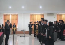 Itera Gelar Pelantikan Pengurus Organisasi Kemahasiswaan