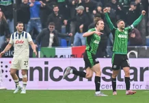 Atalanta Tersungkur Lawan 10 Pemain Sassuolo