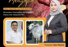 Stok Daging Sapi Lampung jelang Lebaran,aman.