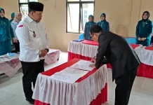 Wabup Lampung Timur Pimpin Sertijab Camat Pekalongan dan Metro Kibang