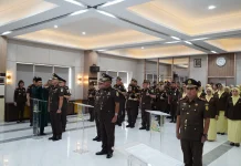 Kajati Lampung Lantik Tiga Kepala Kejari Baru di Lampung Barat, Tuba dan Tubaba