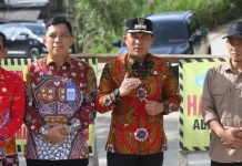 Bupati Lampung Barat Resmikan Jembatan Way Sepagasan