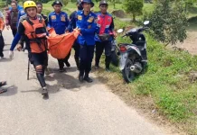 Tim SAR Temukan Bocah Hanyut di Sungai Campang Raya