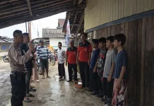 Polisi Bubarkan Perang Petasan di Pringsewu Selatan