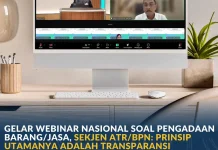 Sekjen ATR/BPN Gelar Webinar Nasional Soal Pengadaan Barang/Jasa