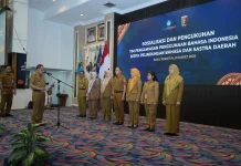 Tim Pengawasan Bahasa Indonesia Lampung Dikukuhkan