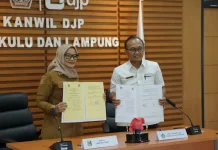 Perluas Layanan, Kanwil DJP Bengkulu-Lampung  Tandatangani PKS MPP Lampung Timur