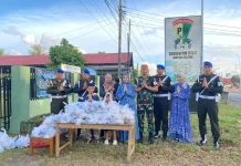 Subdenpom Lampung Selatan Bagikan Takjil dan Buka Puasa Bersama