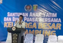 PWI Lampung Buka Puasa Bersama dan Santuni Anak Yatim
