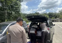 Aksi Humanis Polisi Bantu Pemudik di Exit Tol
