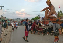 Arak Ogoh-ogoh Mesuji Berlangsung Aman dan Lancar