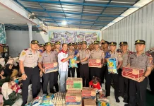Siswa SIP Polda Lampung Gelar Bakti Sosial Nusantara Ramadan