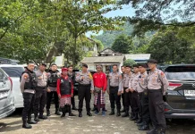 Polisi Amankan Rangkaian Ibadah Nyepi di Pura Kherti Bhuana Bandar Lampung