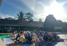 Khidmat, Warga Muhammadiyah di Pesawaran Gelar Salat Id