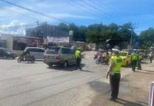 Polresta Bandar Lampung Antisipasi Kepadatan Lalulintas Menuju Wisata Pantai