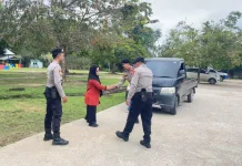 Polisi Patroli Amankan Wisata Taman Kehati di Mesuji