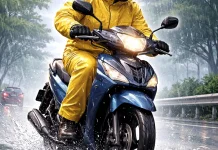 Tips Berkendara Roda Dua saat Musim Hujan