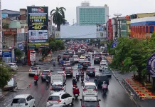 H+5 Lebaran, Arus Lalu Lintas Bandar Lampung Padat