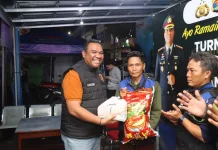 Kapolresta Bandar Lampung Tutup Turnamen Gaple bersama Ojol