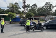 Pospam Tugu Coklat Jadi Garda Terdepan di Akhir Operasi Ketupat