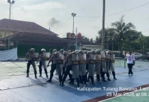 Latkatpuan Dalmas Polres Tulang Bawang Perkuat Profesionalisme Personel