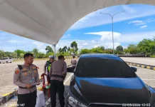 Polres Lampung Selatan Lakukan Screening Tiket di Sejumlah Pos Pam