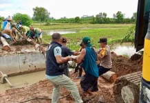 Jembatan Putus di Way Seputih Kembali Dapat Dilalui