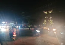Sat Lantas Polres Pesawaran Lakukan Penyekatan Kendaraan Sumbu 3
