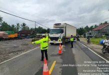 Polres Lampung Timur Antisipasi Kemacetan Arus Balik