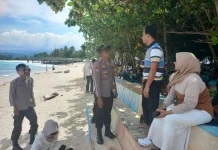 Polres Pesisir Barat Patroli KRYD Imbau Wisatawan