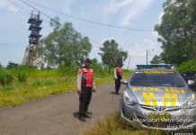 Antisipasi Kriminalitas, Polisi Patroli dan jaga Perbatasan Kota Metro