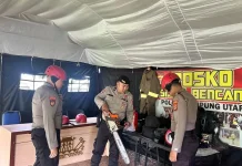 Polres Lampung Utara Gelar Piket Posko Siaga Bencana