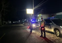 Sat Lantas Polres Lampung Barat Perketat Penyekatan Kendaraan Sumbu 3