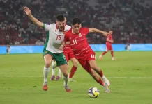 Timnas Indonesia Kalah Tipis dari Bulgaria