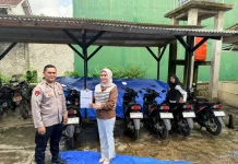 Pulang Mudik Lebaran, Warga Mulai Ambil Kendaraan di Polres Pringsewu
