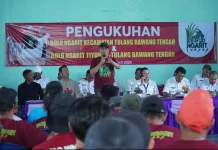 Bupati Tubaba Kukuhkan 31 Relawan Bolo Ngarit