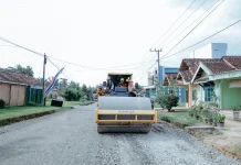 Warga Bangunrejo Bahagia Jalan yang Bertahun Tahun Rusak Jadi Mulus