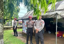 Polres Lampung Utara Siagakan Posko Bencana Selama 24 Jam