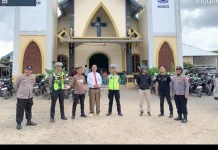 Polisi Mesuji Amankan Puncak Ibadah Paskah Tiga Gereja