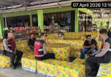 Samapta Tulang Bawang Sisir Titik Rawan di Menggala