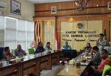 Kantah Bandar Lampung Rakor Pengendalian Alih Fungsi Sawah