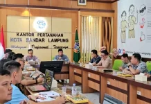 Kanwil BPN Lampung Monitoring Persiapan WBBM di Kantah Bandar Lampung