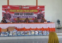 Jumat Curhat Polres Mesuji Serap Aspirasi Warga Desa