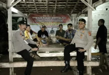 Kapolsek Simpang Pematang Cek Pos Kamling ke Desa-desa