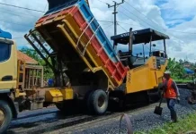 Pengerjaan Jalan Banyumas-Way Kunyir Pringsewu Capai 70 Persen