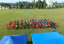 Bhabinkamtibmas Lampung Selatan Dukung Penjaringan Atlet Muda O2SN